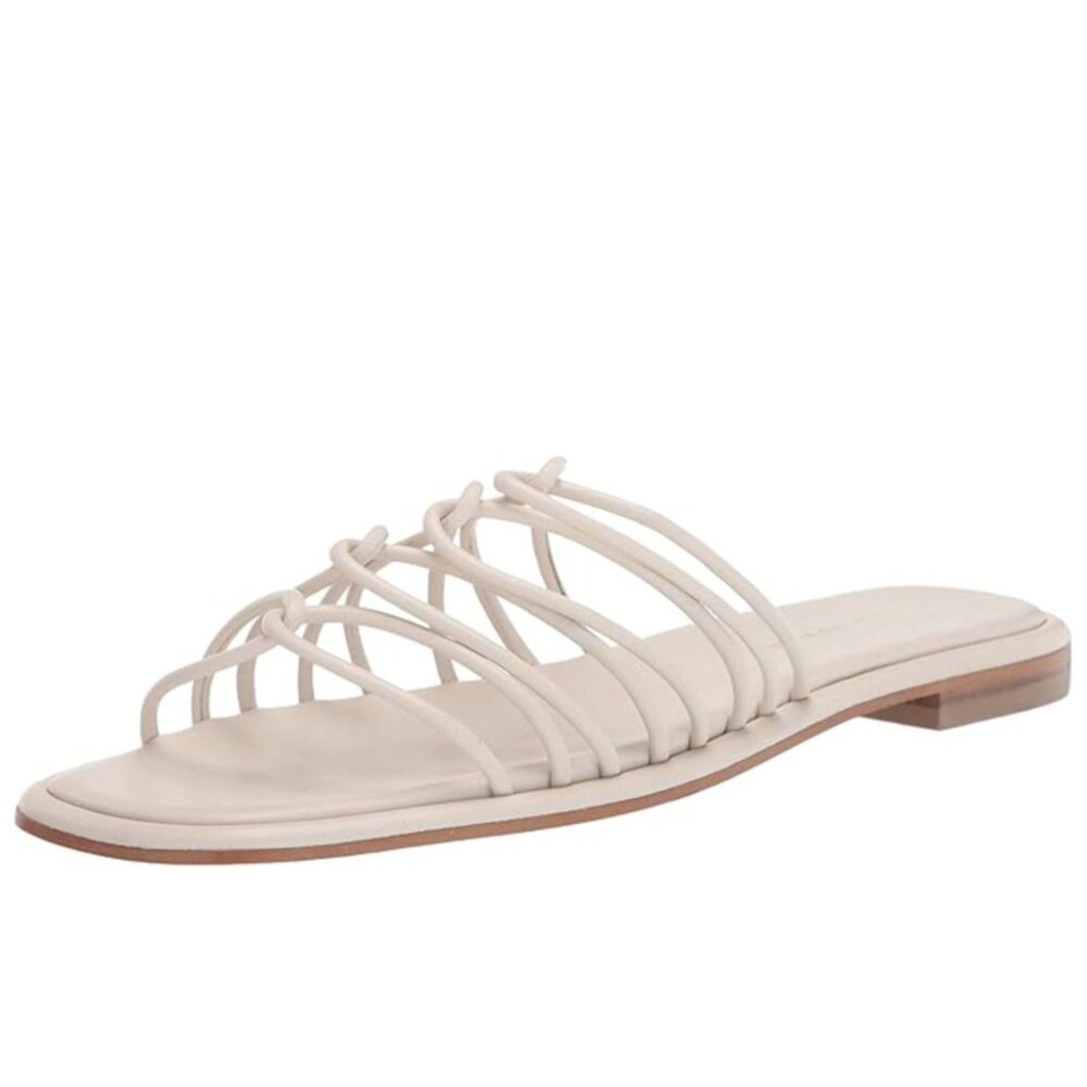 Andre Assous Slide Sandal 9 Minimalist Coastal Resort Casual Chic Cream Rory